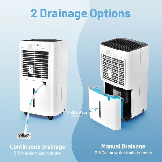 24 Pints 1500 Sq. Ft Portable Dehumidifier For Medium To Large Spaces