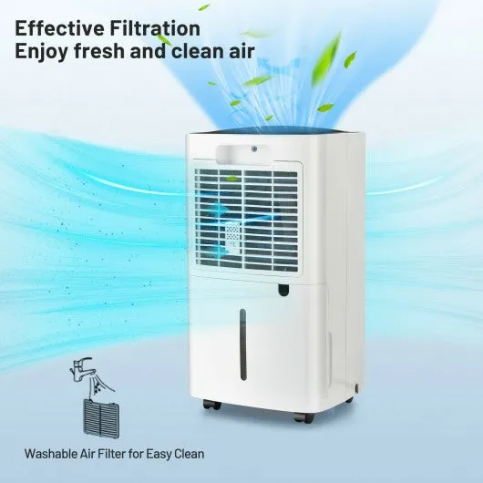 24 Pints 1500 Sq. Ft Portable Dehumidifier For Medium To Large Spaces