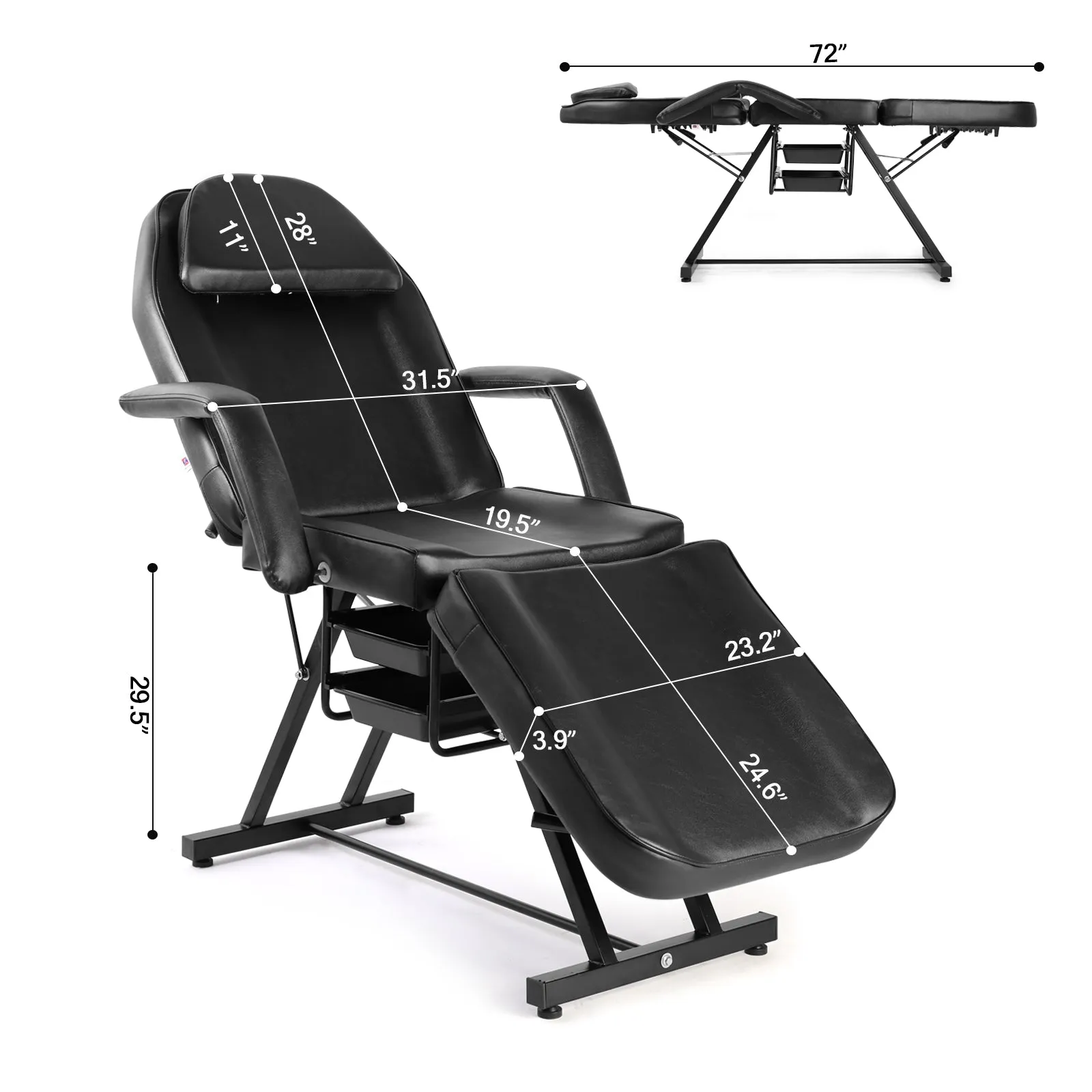 #2904 Massage Table Tattoo Chair Facial Bed