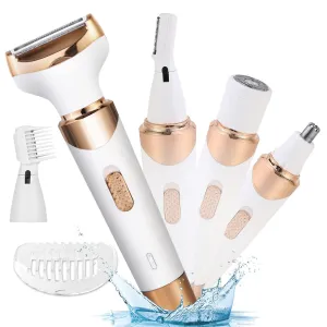 4-in-1 Women Electric Hair Shaver USB Rechargeable