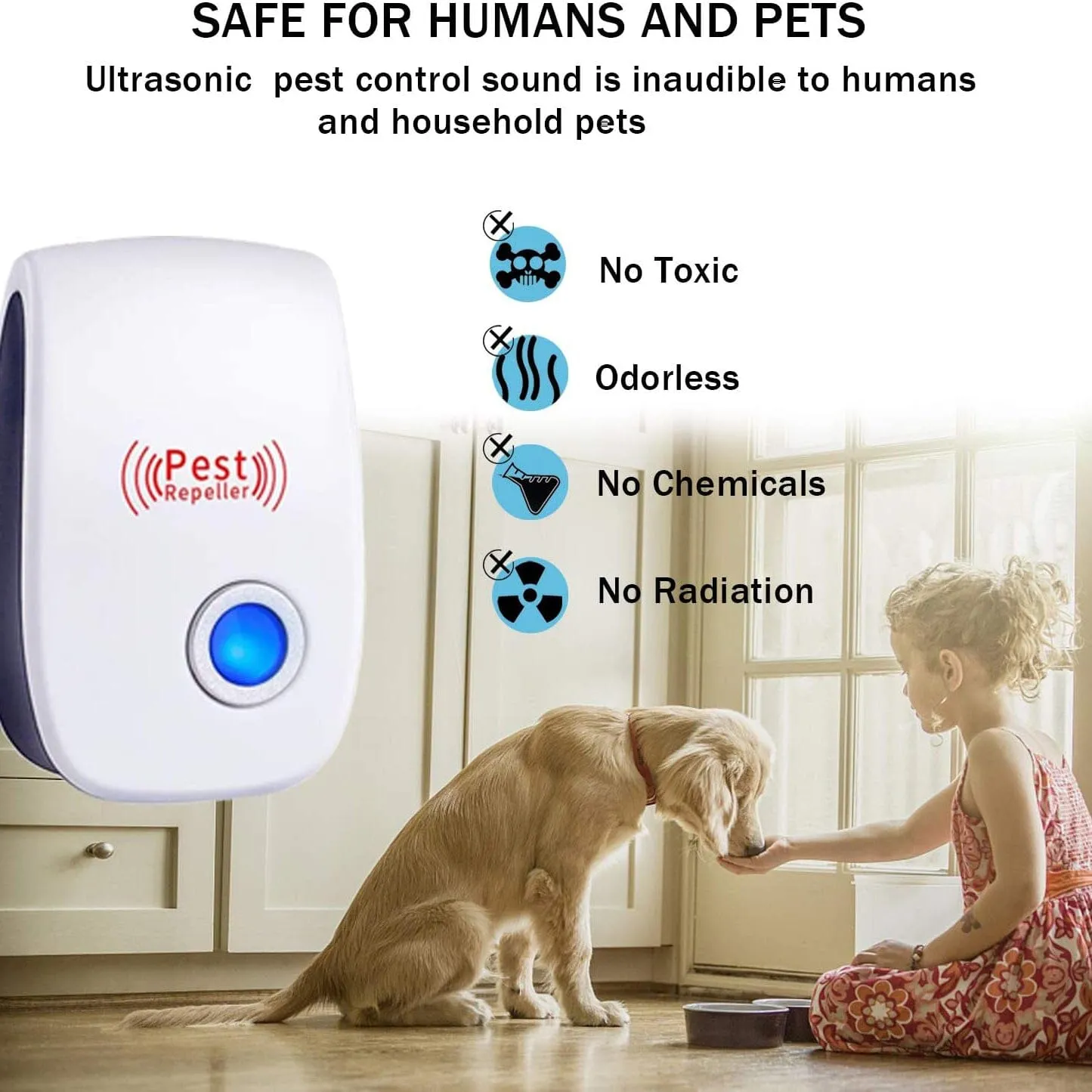 6-Pack: Ultrasonic Pest Repeller Electronic Plug in Pest Control