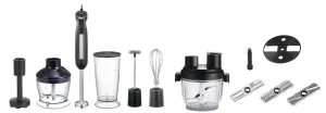 Arshia 8 In 1 Hand Blender 800ml, black, a powerful and versatile kitchen appliance with an e