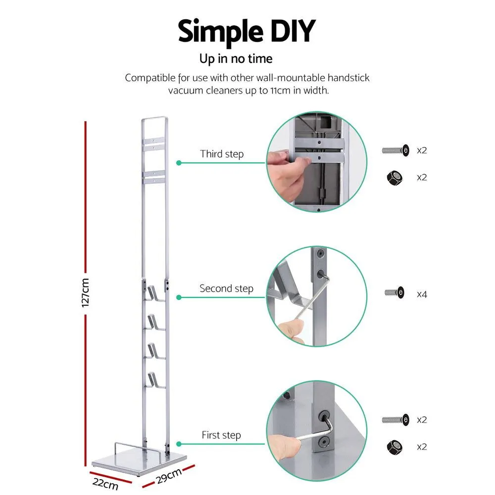 Artiss Freestanding Dyson Vacuum Stand Rack Holder for Dyson V6 V7 V8 V10 V11 V12 Silver