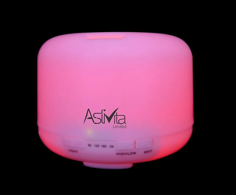 AstiVita Aroma diffuser Humidifier 500ml - 5 in 1 Ultrasonic Aromatherapy Diffuser