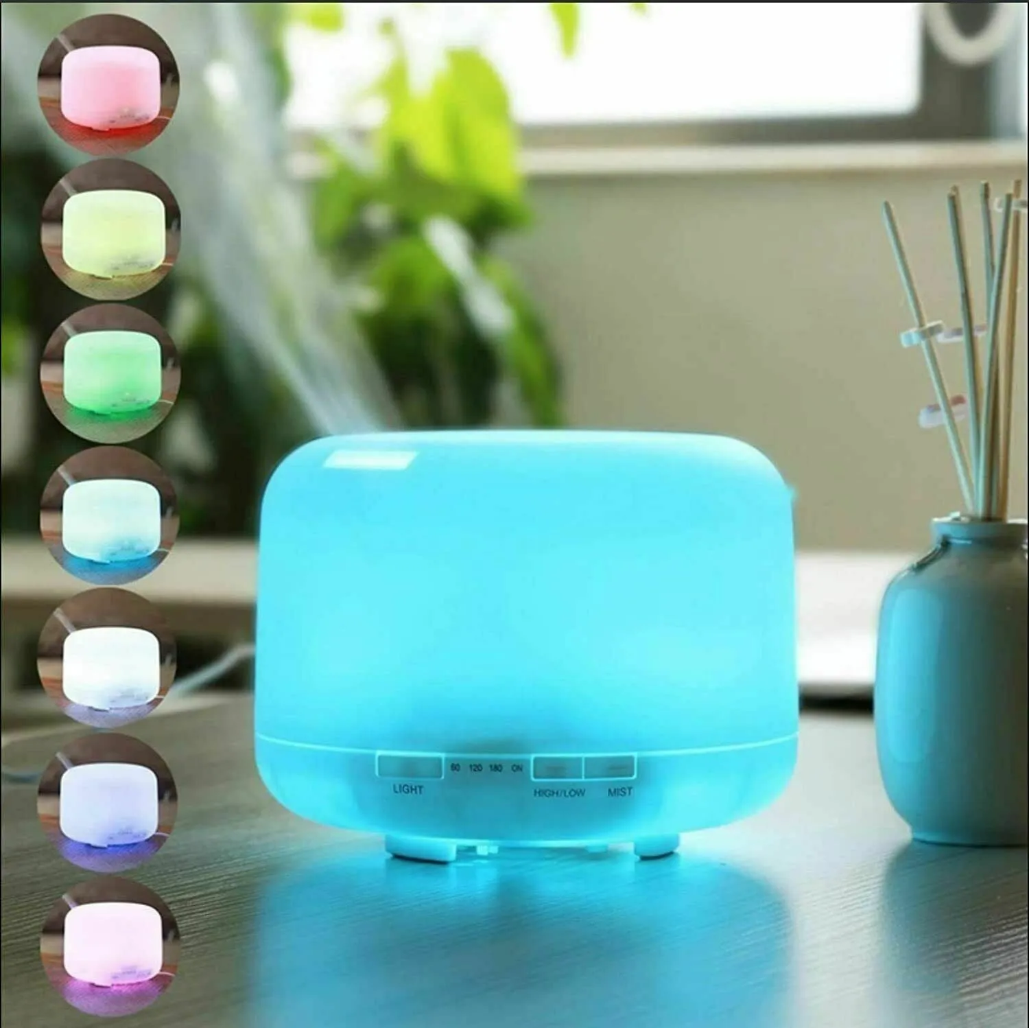 AstiVita Aroma diffuser Humidifier 500ml - 5 in 1 Ultrasonic Aromatherapy Diffuser