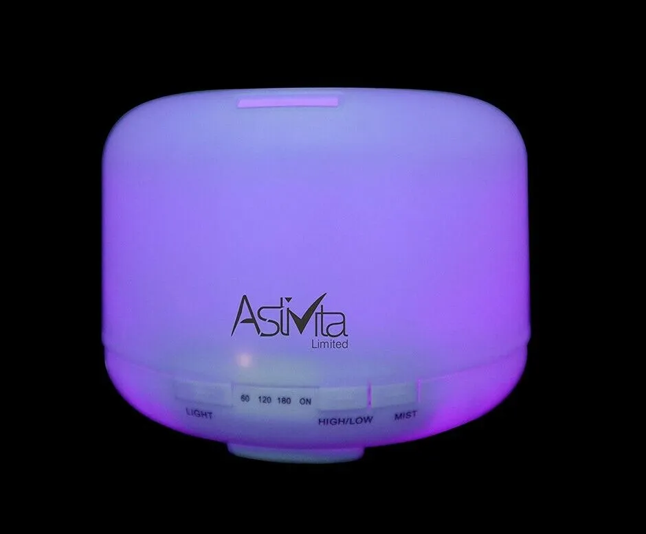 AstiVita Aroma diffuser Humidifier 500ml - 5 in 1 Ultrasonic Aromatherapy Diffuser