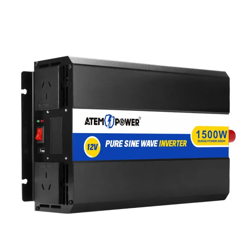 ATEM POWER 12V to 240V Pure Sine Wave Power Inverter | 1500W/3000W