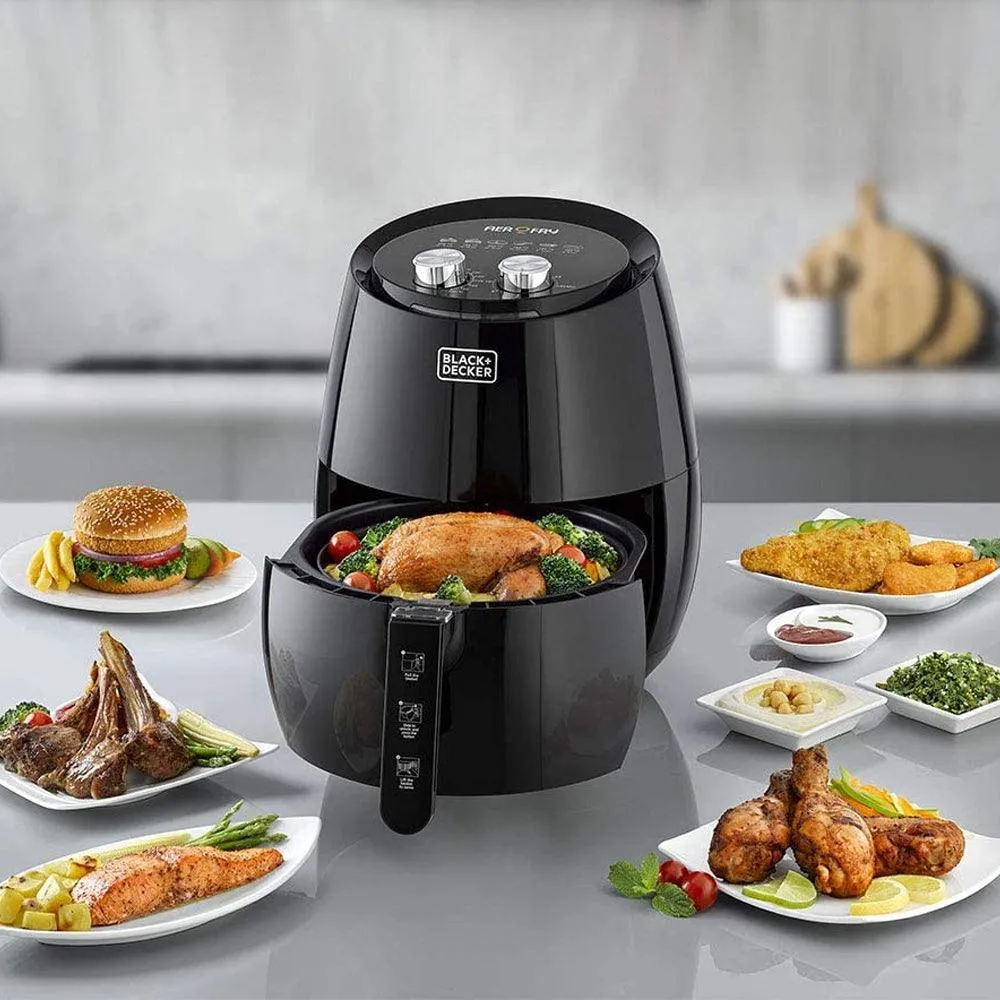 Black   Decker Air Fryer Aerofry AF350-B5 4.5L 1500W