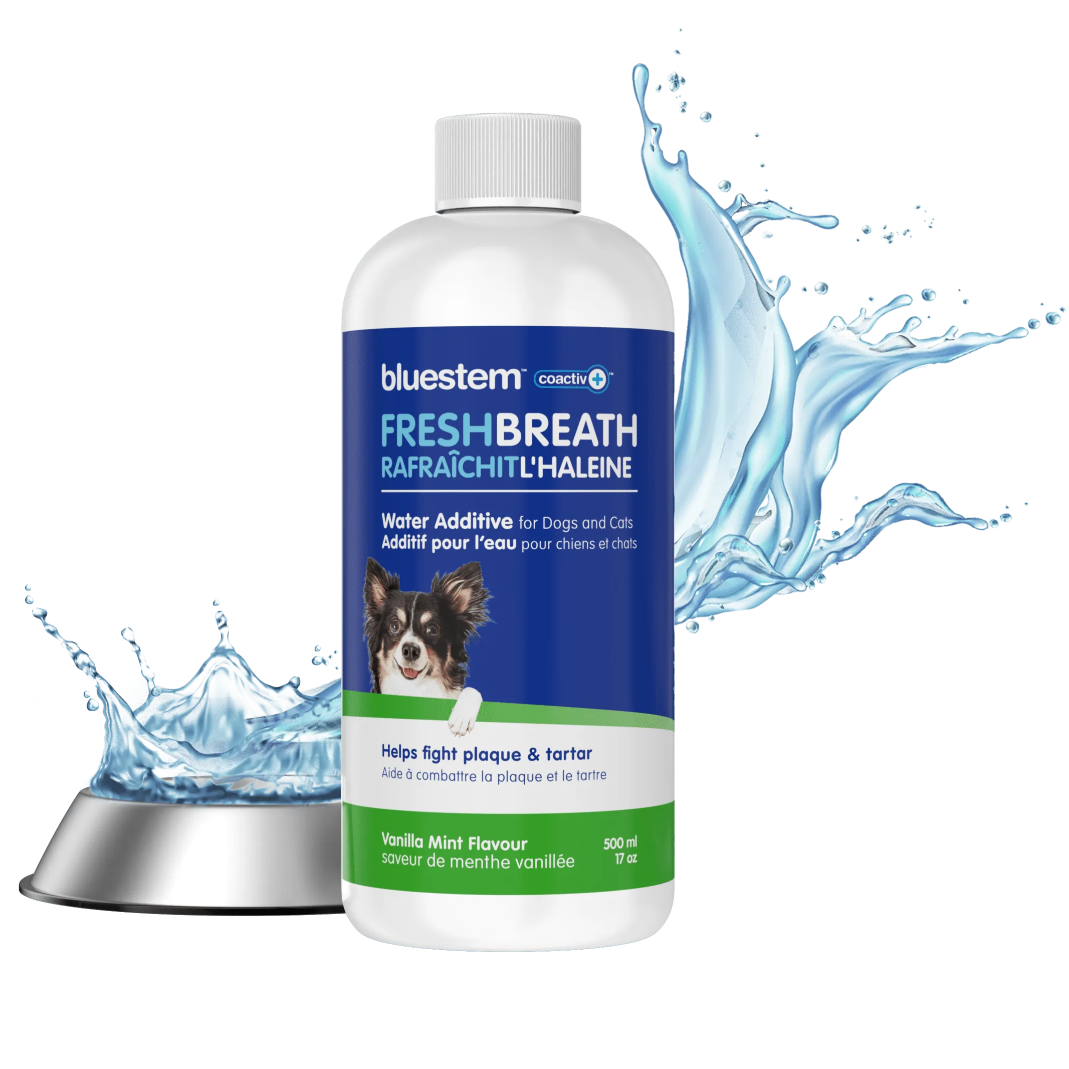 Bluestem Oral Care Vanilla Mint Flavor Water Additive for Dogs