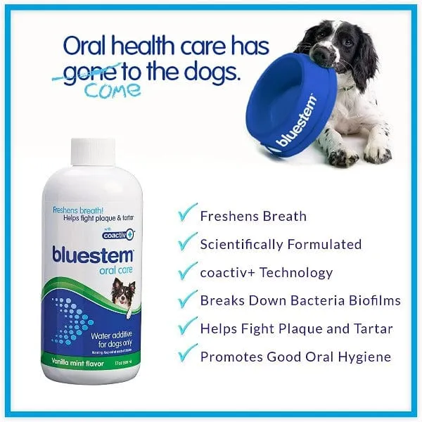 Bluestem Oral Care Vanilla Mint Flavor Water Additive for Dogs