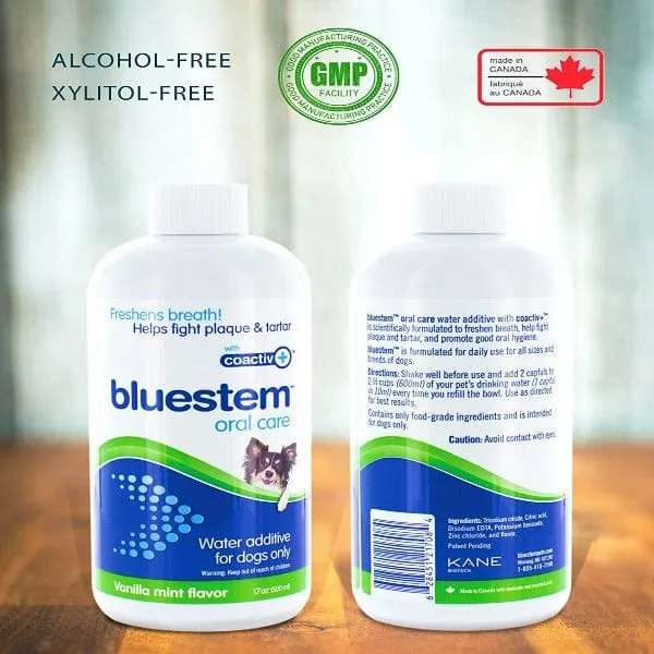 Bluestem Oral Care Vanilla Mint Flavor Water Additive for Dogs