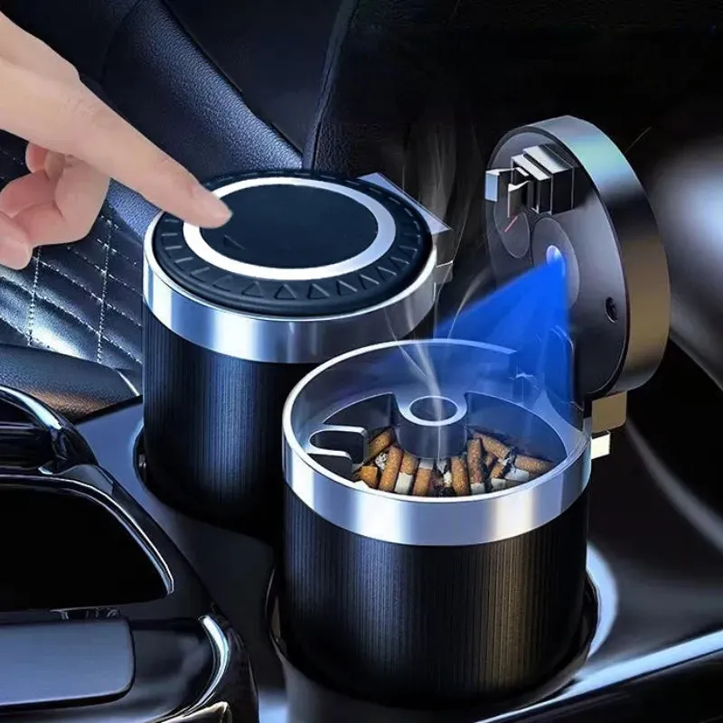 Car Ashtray Multi-functional Universal Household Portable Metal Liner Ashtray