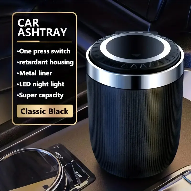 Car Ashtray Multi-functional Universal Household Portable Metal Liner Ashtray