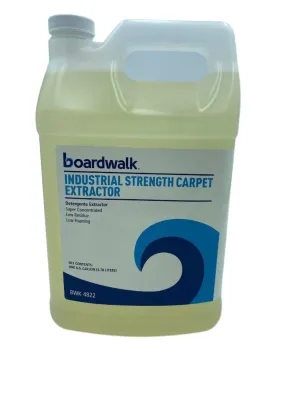 Carpet Cleaner, Boardwalk Industrial Strength, 1 Gallon Bottle. Case of 4 Bottles.