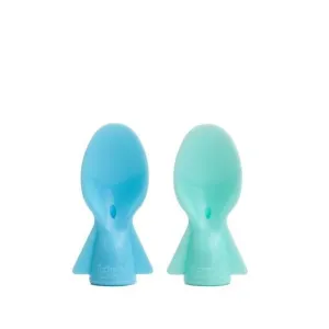 Cherub Universal Food Pouch Spoon 2pk Blue & Green