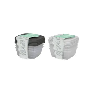 Cooke & Miller Food Containers 4 Pack Assorted