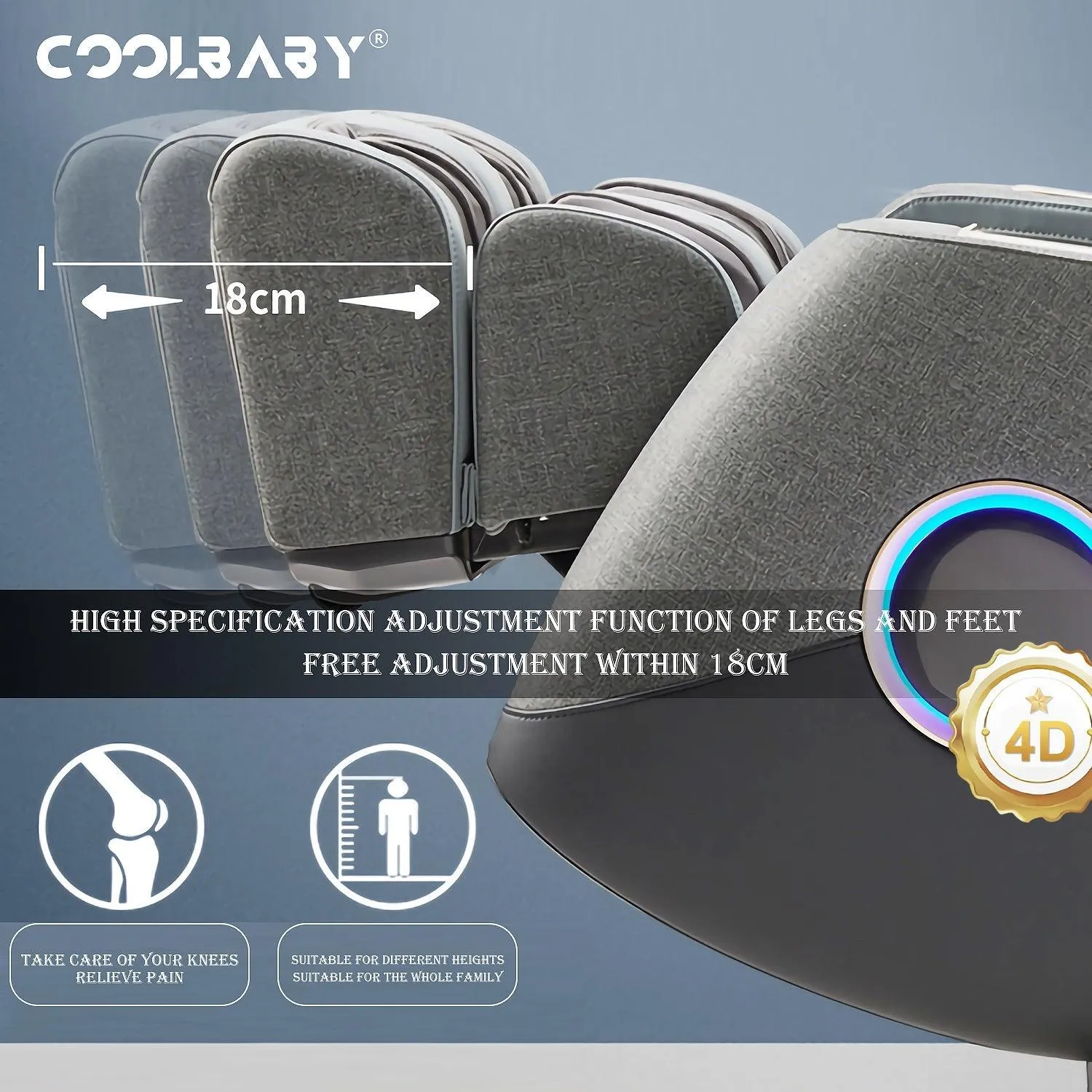 COOLBABY® RK-1912 Massage Chair - Home Office Luxury Capsule Chair