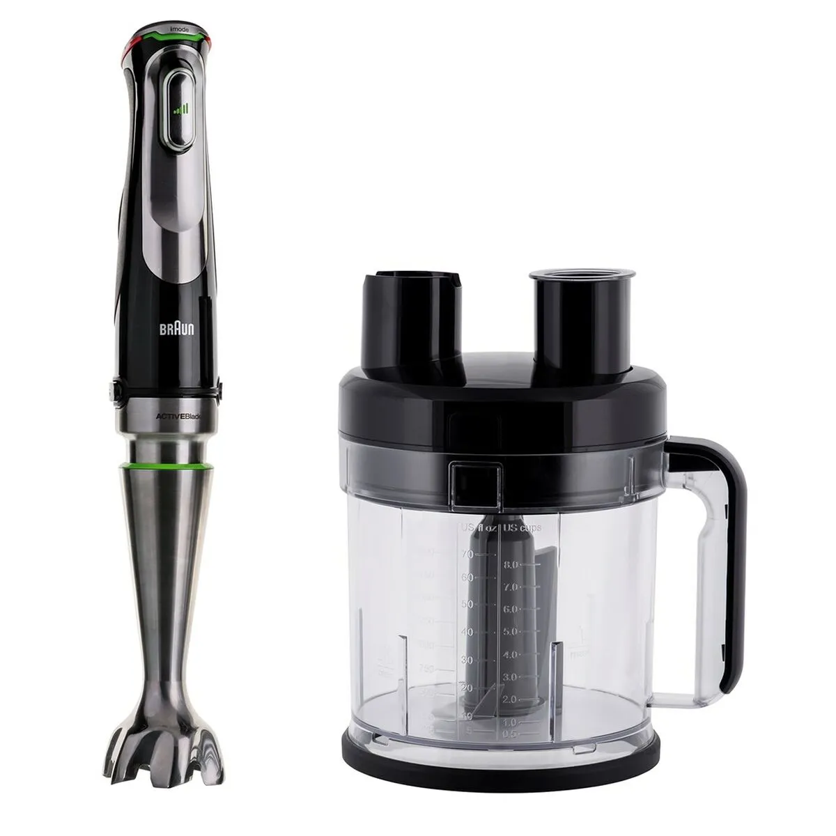 Cup Blender Braun MQ9195XLI Black 1200 W 500 ml