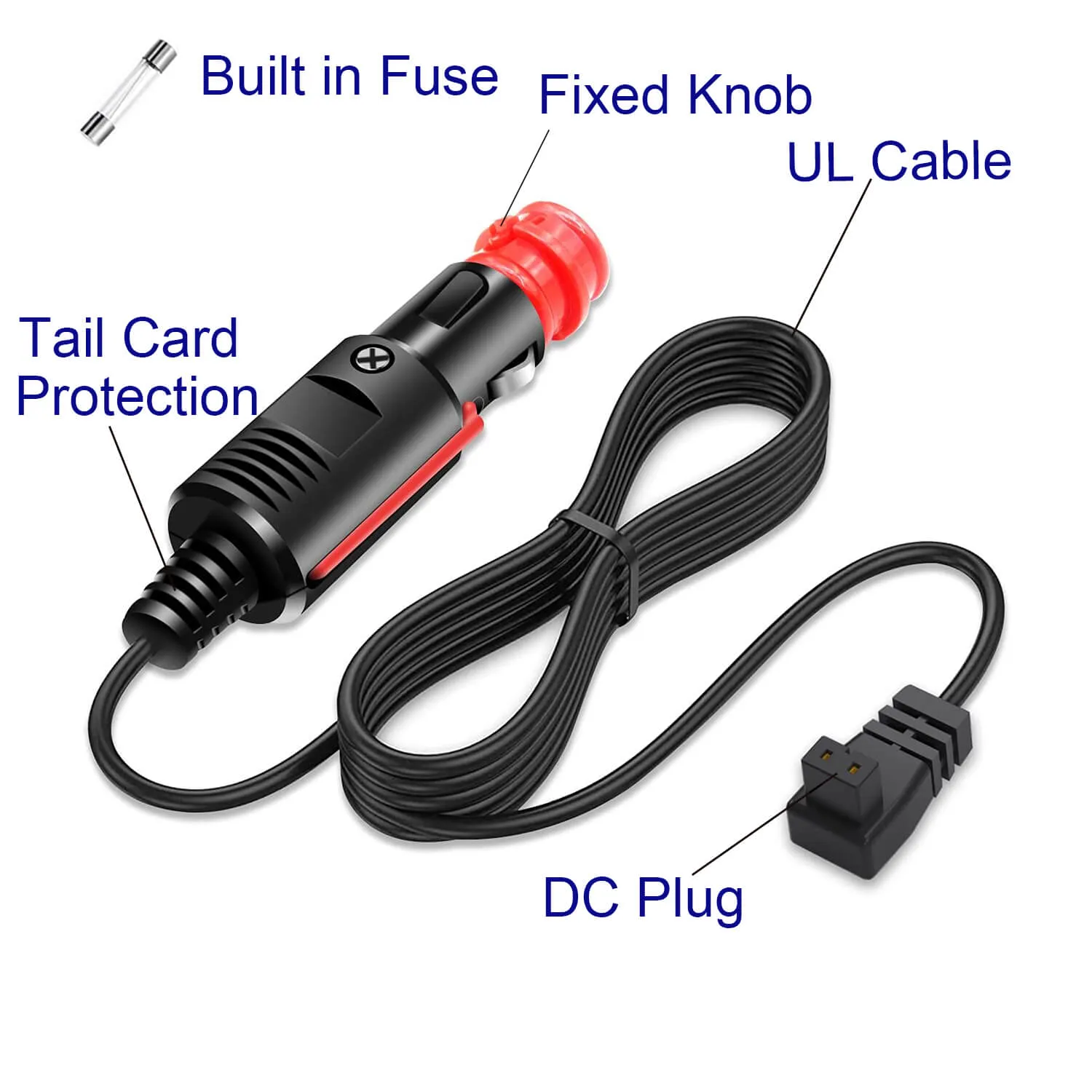 DC Power Cord Car Lighter Power Cable for 12/24 Volt Car Refrigerator