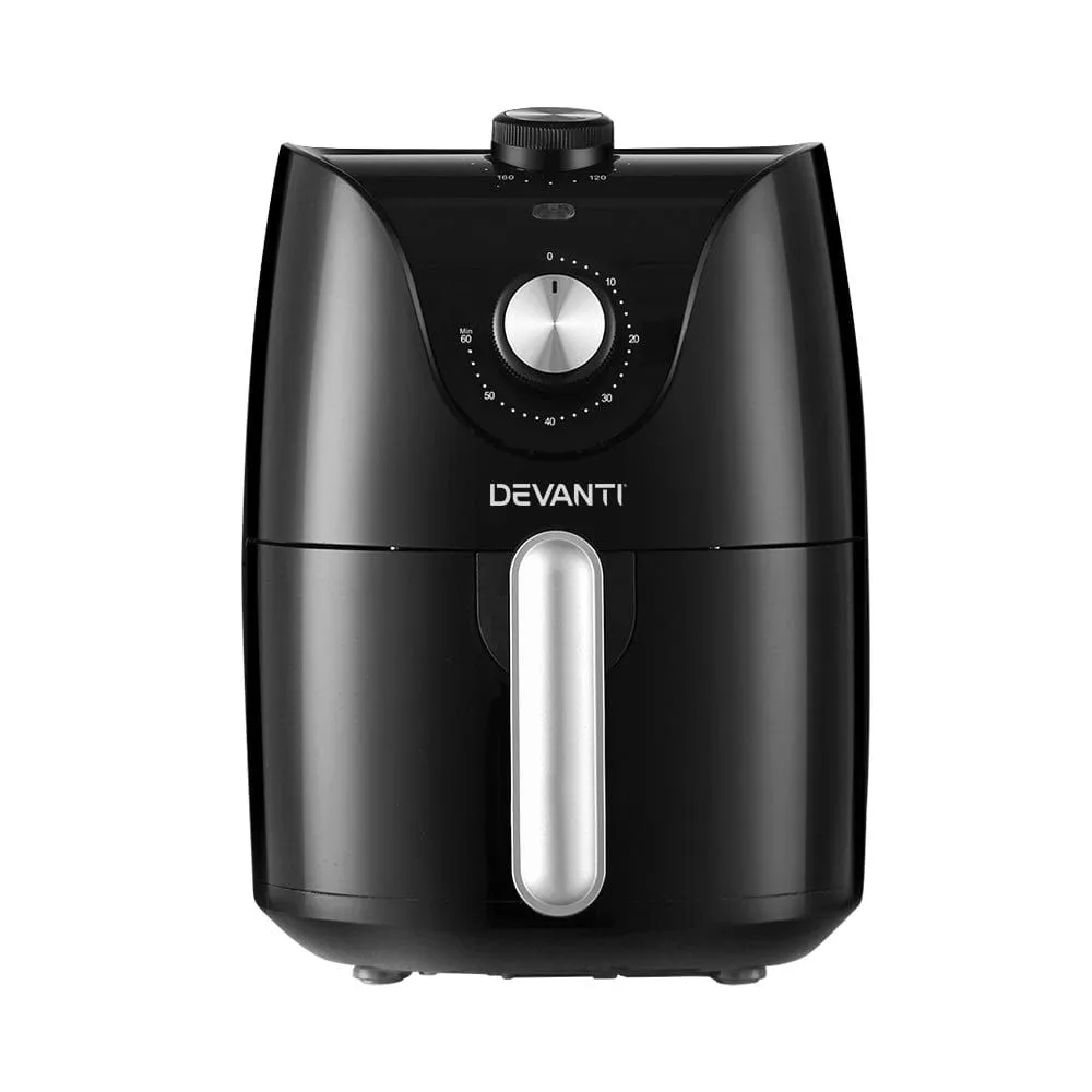 Devanti Air Fryer 2.5L Electric Fryers Airfryer Healthy Cooker Oil Free Kitchen