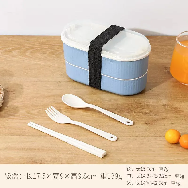 Double layered portable lunch box