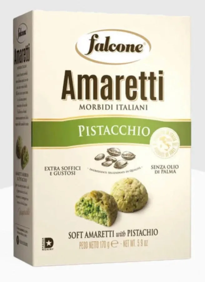 Falcone Classic Soft Amaretti With Pistachio, 5.9 oz (3-Packs)