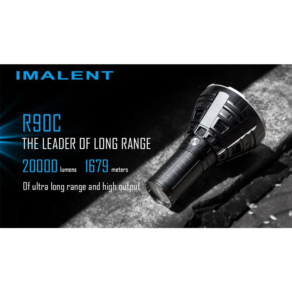 Imalent R90C 20000 Lumen LED Rechargeable Flashlight Searchlight