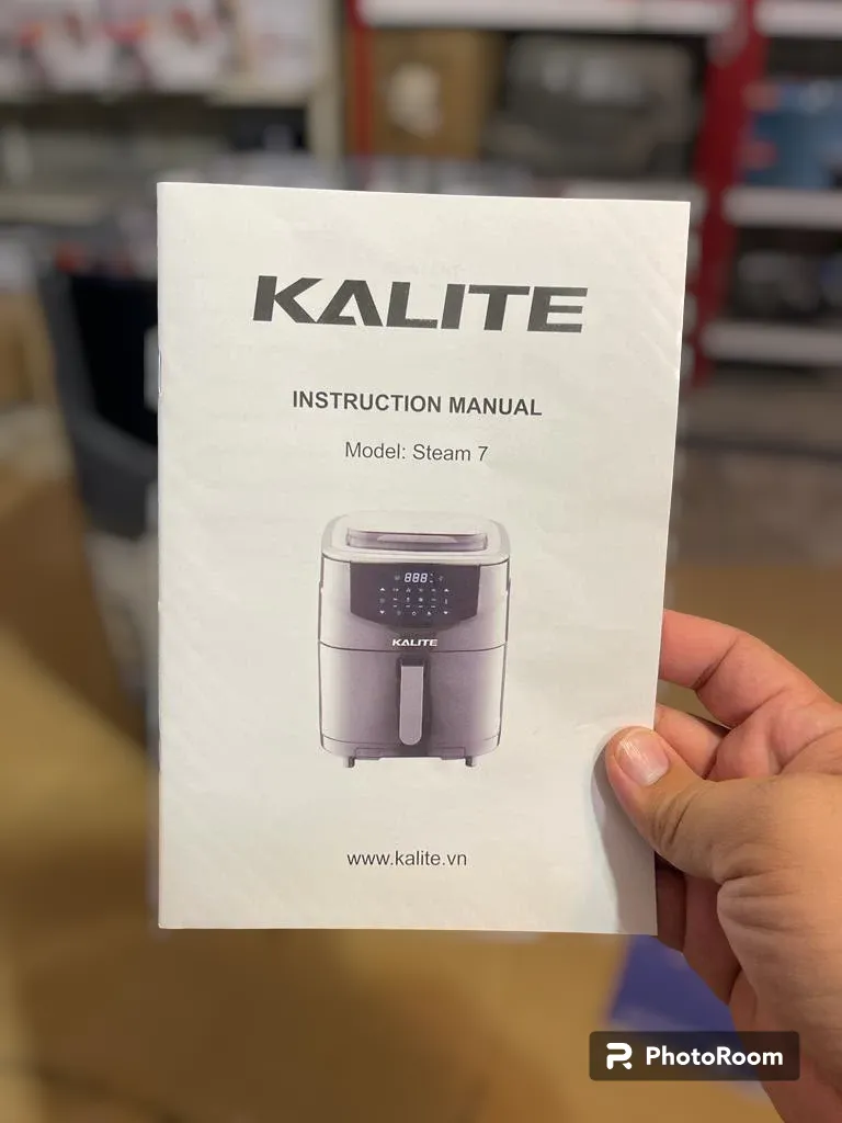 KALITE Digital Air Fryers with Steamer XXL 7L