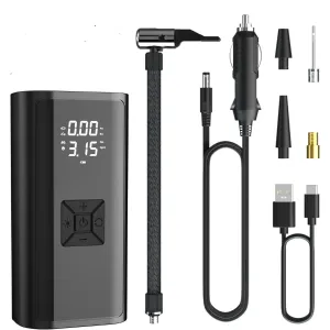 Led Light Tire Inflator Portable Air Compressor Pump with Digital Tire Pressure Gauge Bn-link