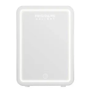 NEW - Frigidaire Gallery 9 Can Beauty Lighted Mirror Fridge - White