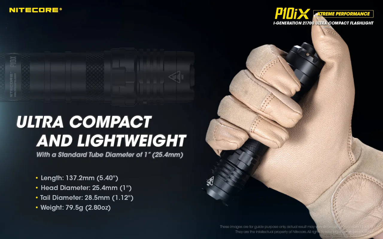 NITECORE P10iX i-Generation 21700 Ultra Compact Tactical Flashlight with 4000 lumens