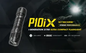 NITECORE P10iX i-Generation 21700 Ultra Compact Tactical Flashlight with 4000 lumens