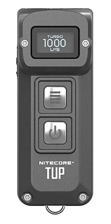 Nitecore TUP Keychain Light in Hi Tech Black or Metallic Gray