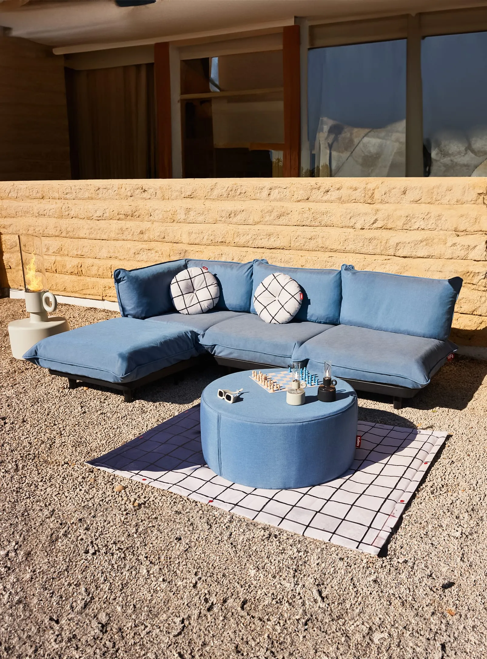 Paletti Outdoor Sectional Sofa<p> 4-seater