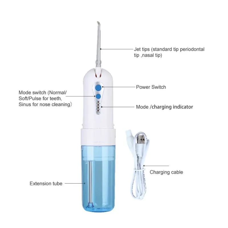 Portable Electric Oral Teeth Water Flosser with USB Charger