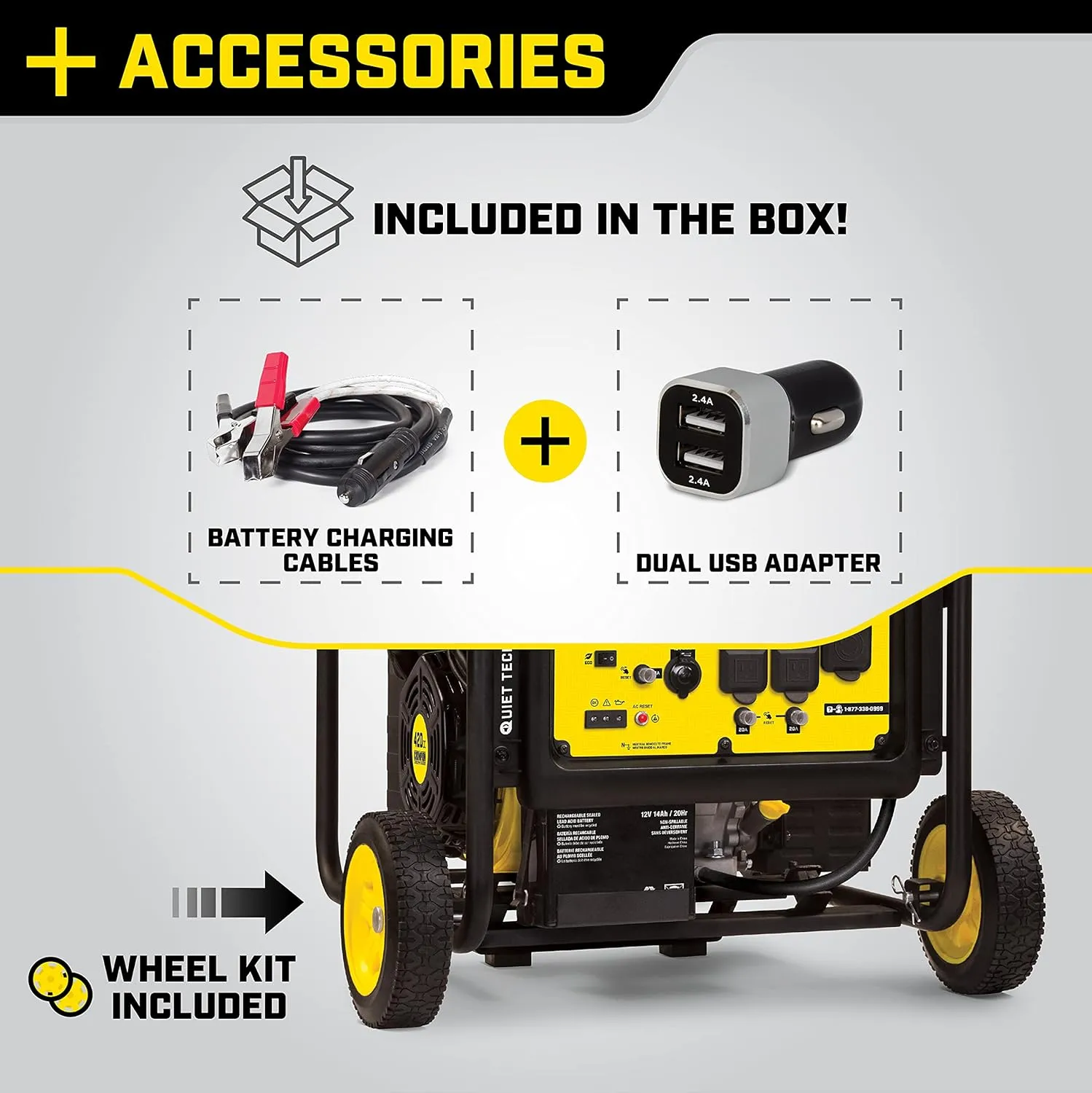 Portable Inverter Generator with Quiet Technology