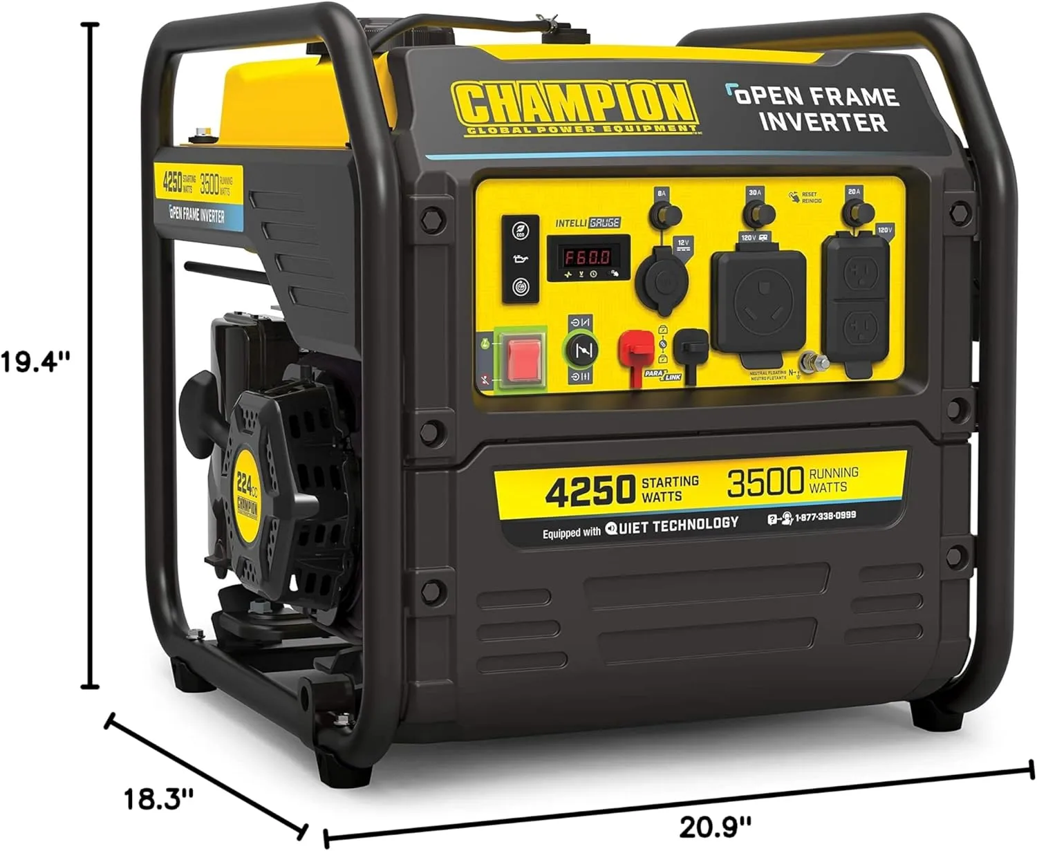 Portable Inverter Generator with Quiet Technology