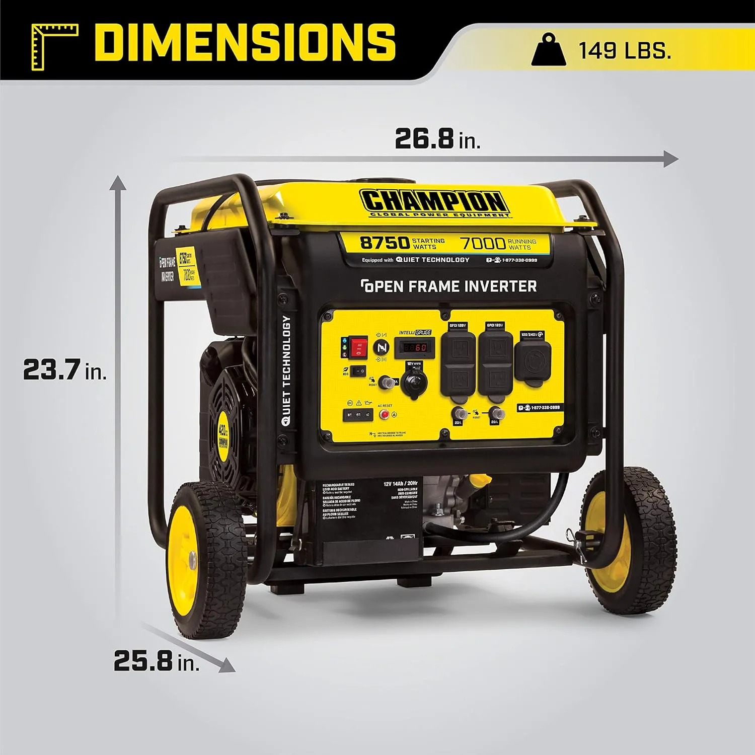 Portable Inverter Generator with Quiet Technology