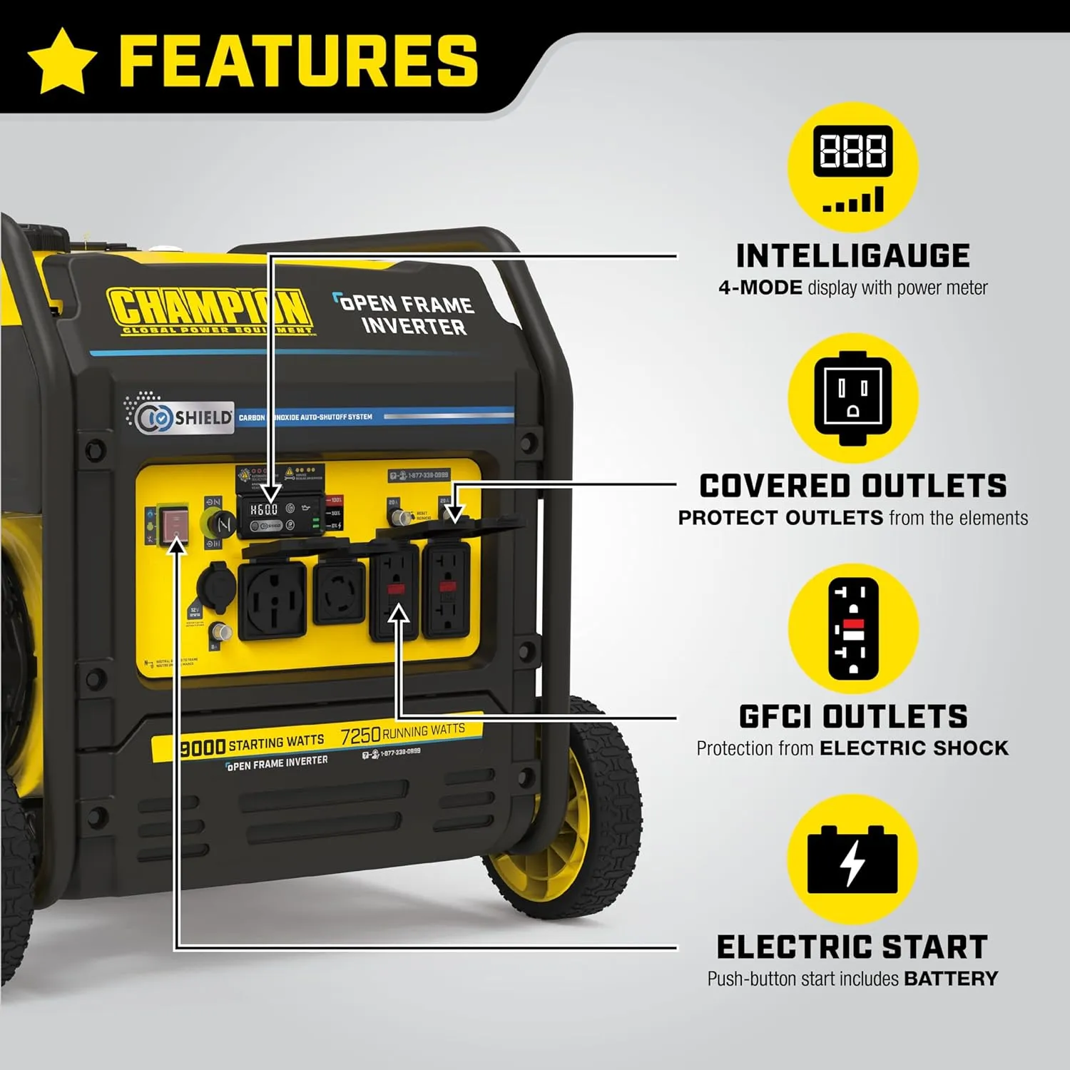 Portable Inverter Generator with Quiet Technology