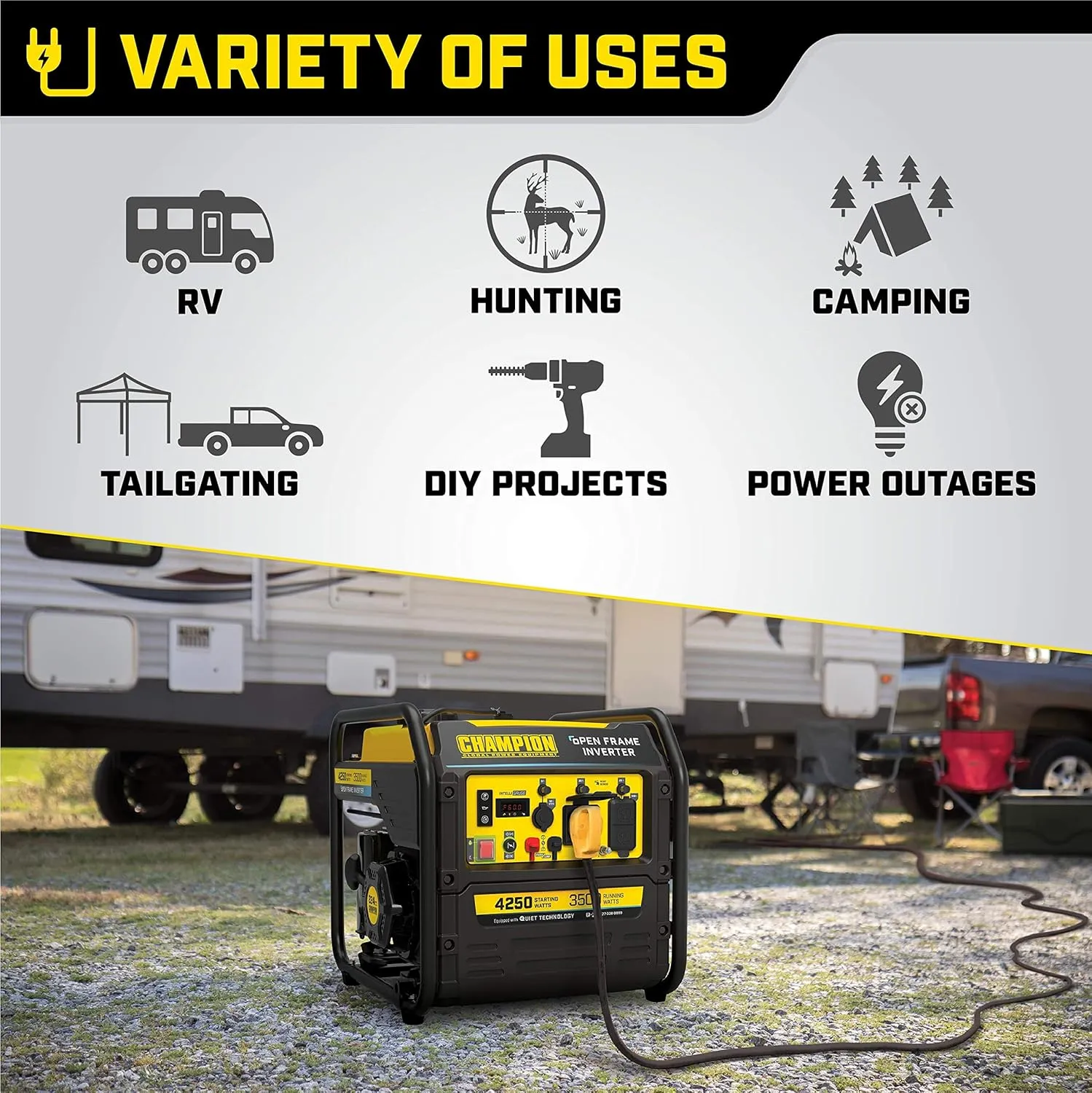 Portable Inverter Generator with Quiet Technology