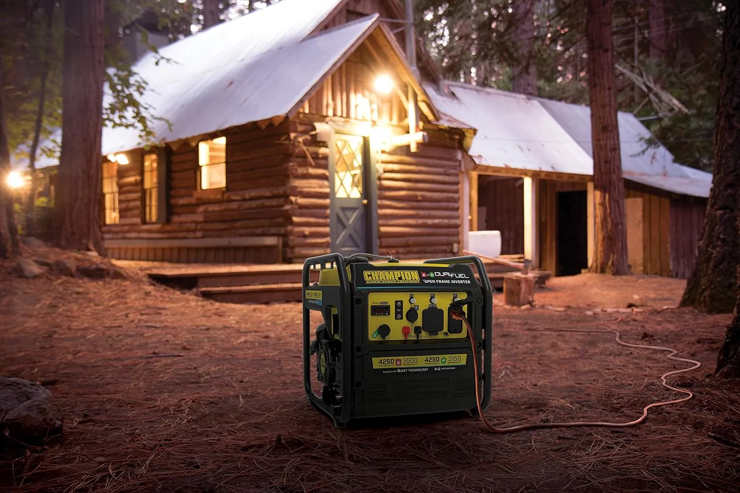 Portable Open Frame Inverter Generator with Quiet Technology