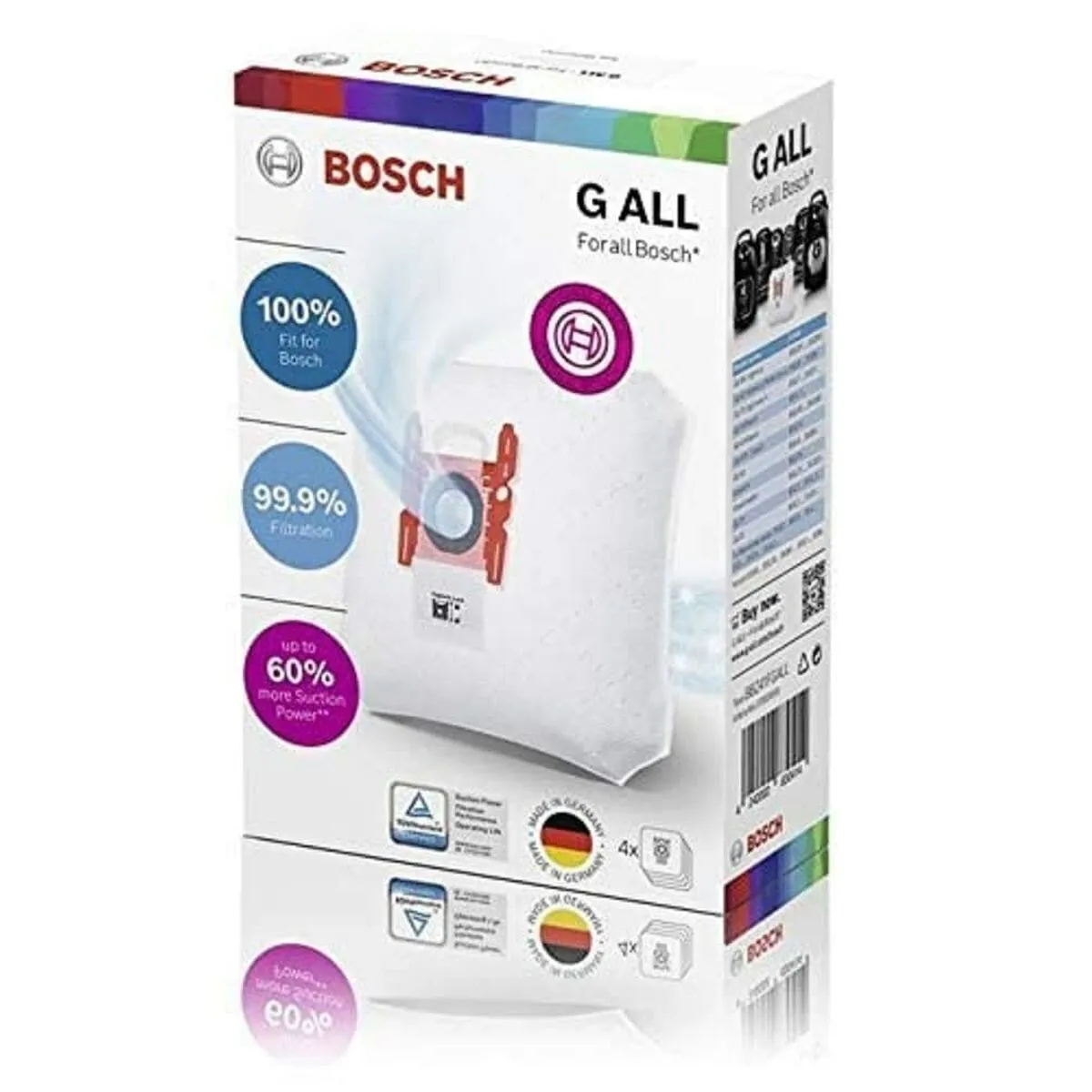 Replacement Bag for Vacuum Cleaner BOSCH BBZ41FGALL (4 Units)