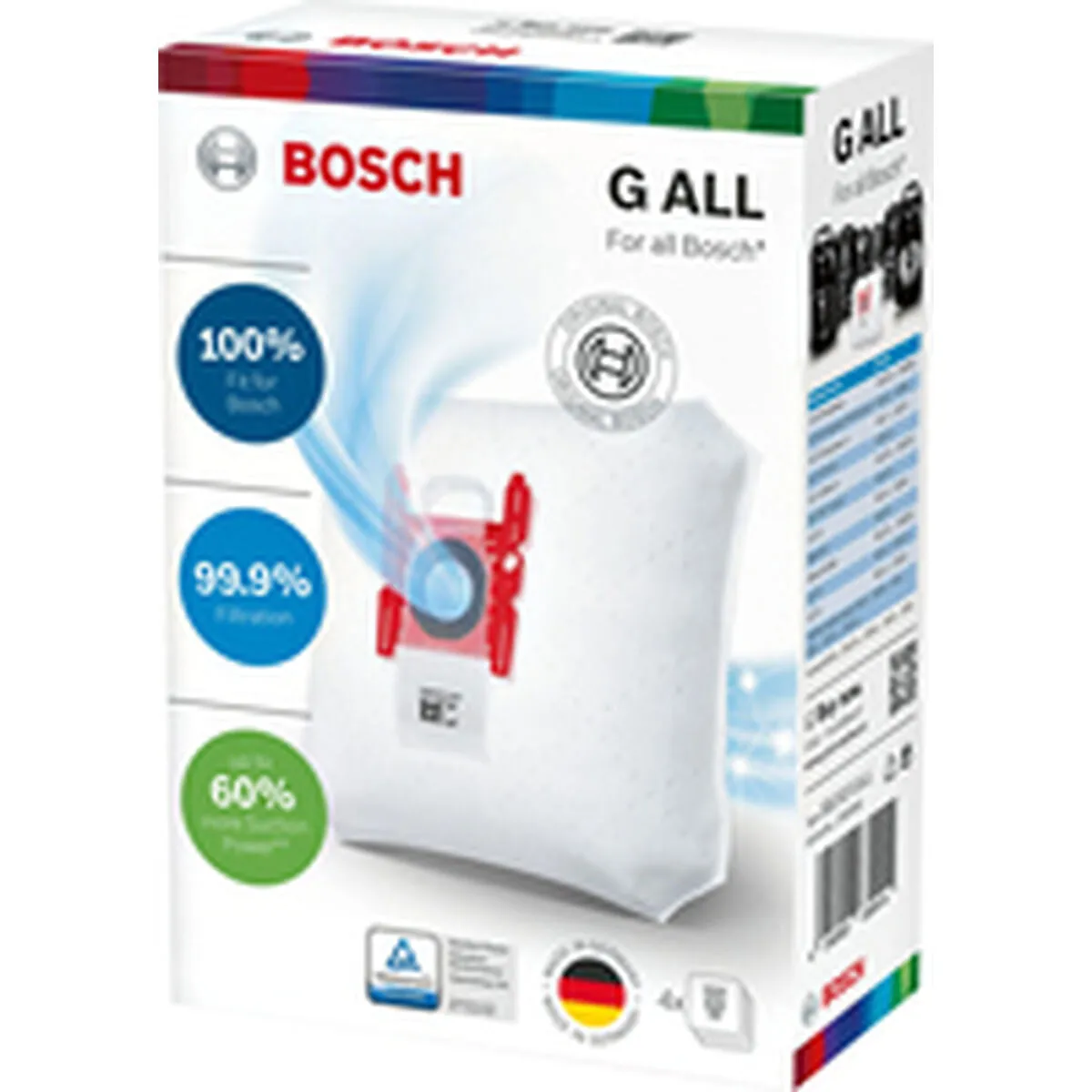 Replacement Bag for Vacuum Cleaner BOSCH BBZ41FGALL (4 Units)