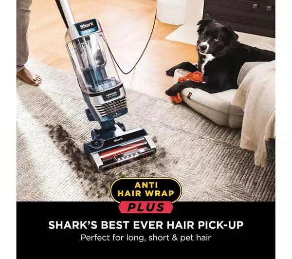 Shark Stratos Pet Pro Anti Hair Wrap Plus Anti-Odour XL Upright Vacuum Navy Blue AZ3000UKT Open Box Clearance