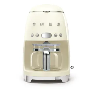 Smeg DCF02CRUK 50s Retro Style Drip Coffee Machine Cream