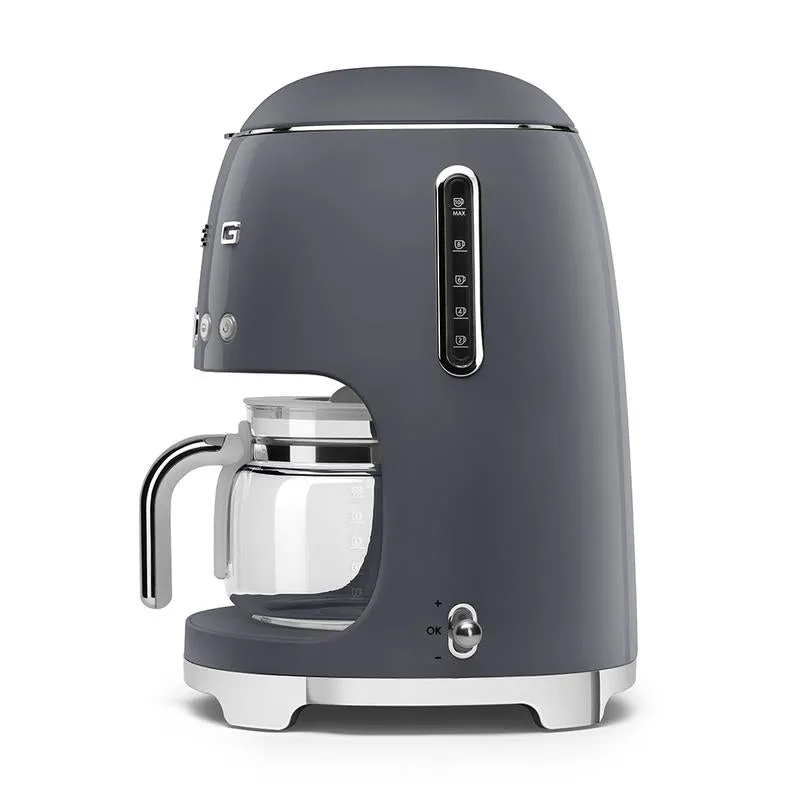 SMEG DCF02GRUK 50s Retro Stye Drip Coffee Machine Slate Grey