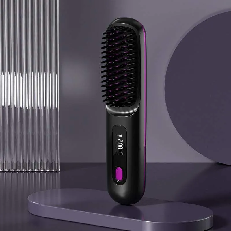 Straightening Brush Experience the Freedom to Style your Hair Anywhere