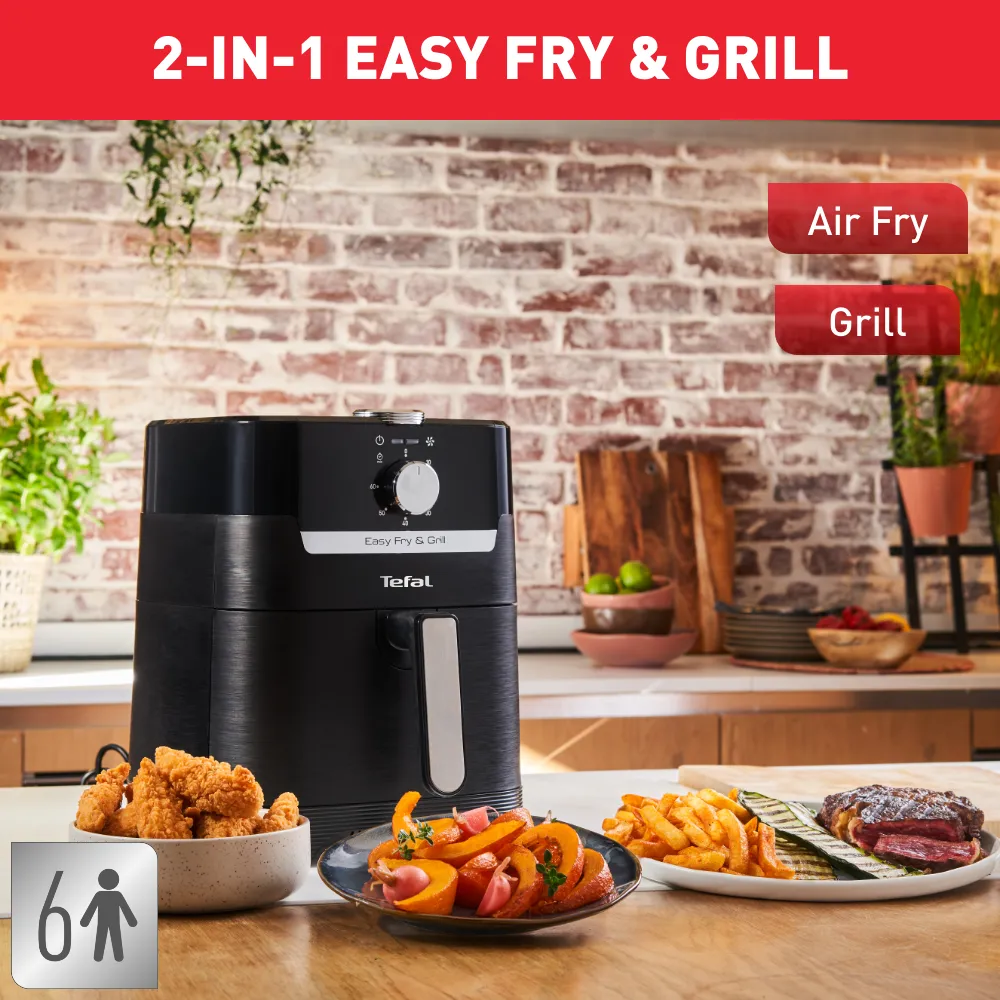 Tefal Easy Fry and Grill Classic 2-in-1 Air Fryer and Grill EY5018