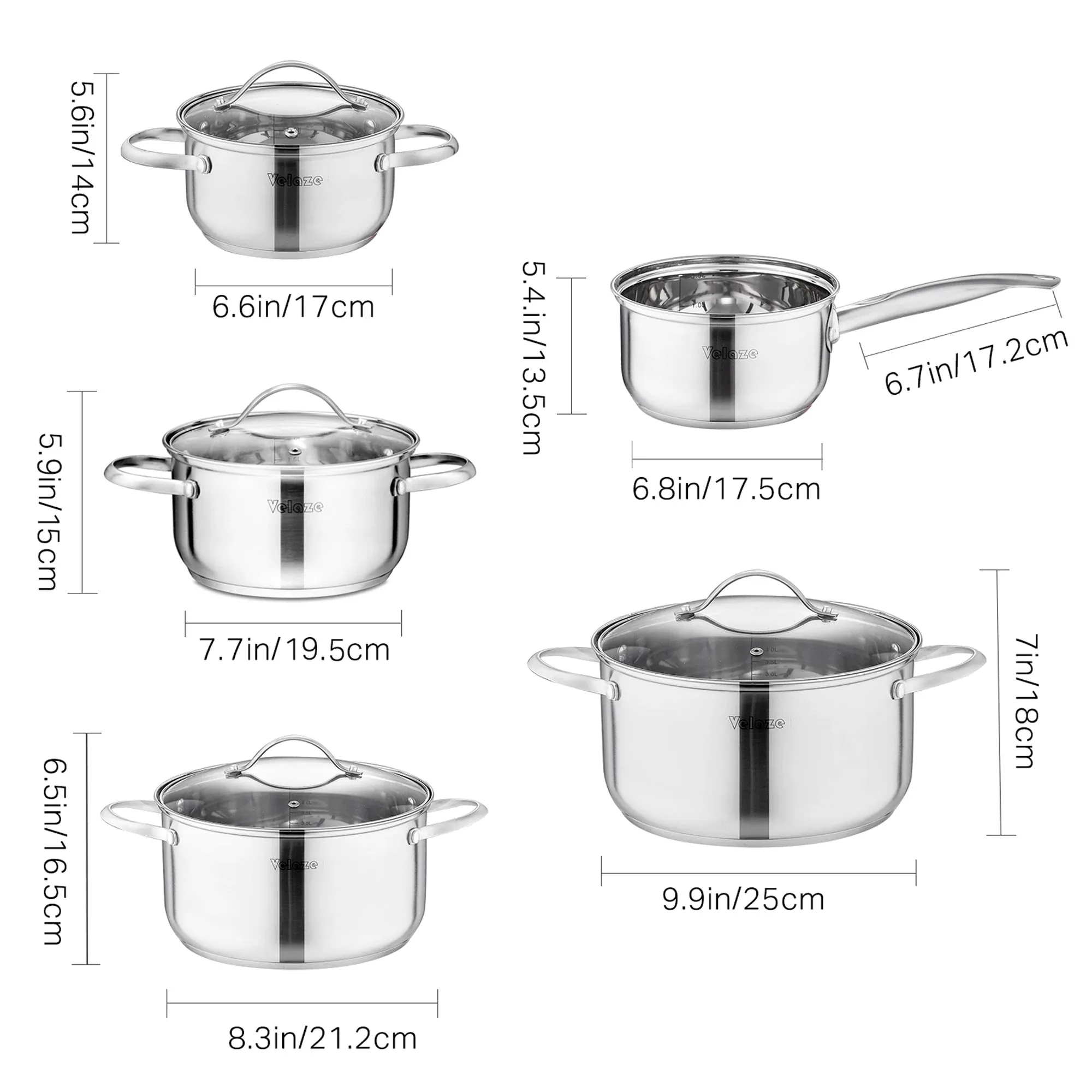 Velaze Cookware Set