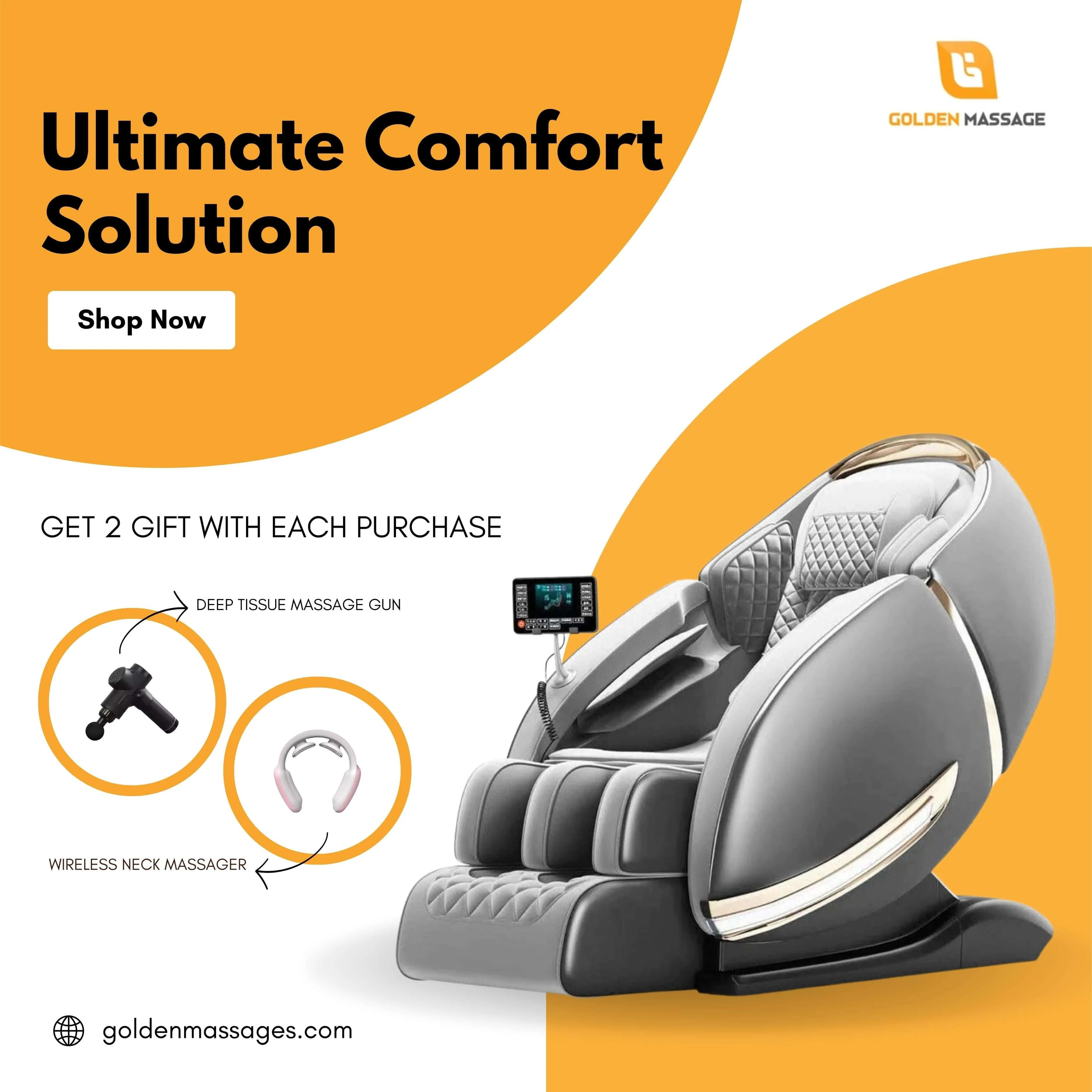 Zero Gravity Massage Chair | Deep Relaxation & Pain Relief | Golden Massage